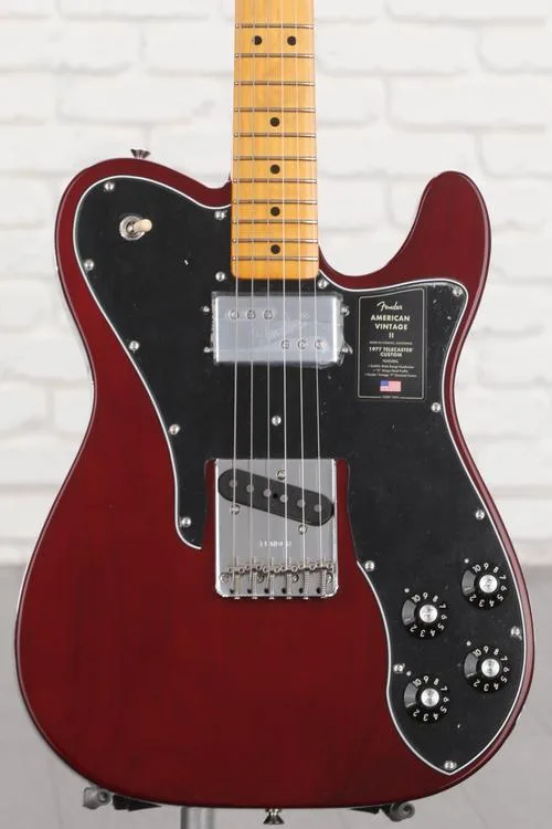 Fender American Vintage II 1977 Telecaster Custom Electric Guitar - Wine