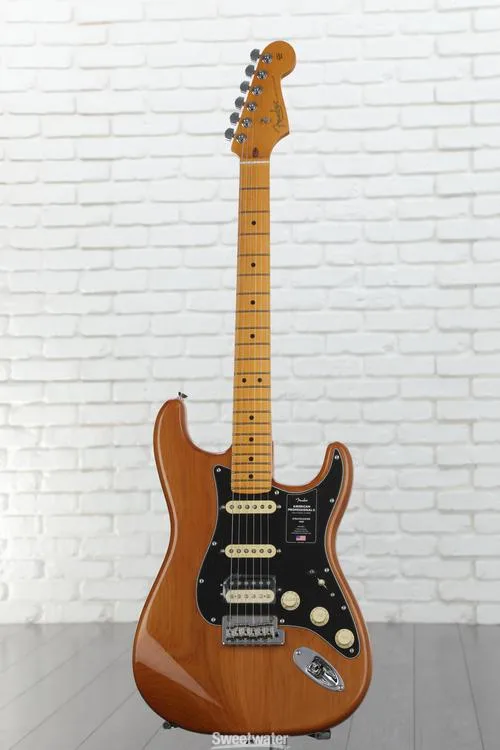  Fender American Professional II Stratocaster HSS - Roasted Pine with Maple Fingerboard