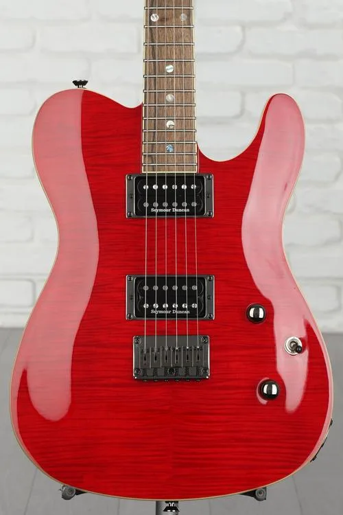 Fender Special Edition Custom Telecaster FMT HH - Crimson Red Transparent Demo