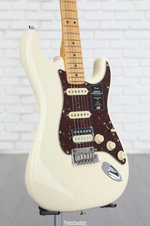  Fender American Professional II Stratocaster HSS - Olympic White with Maple Fingerboard