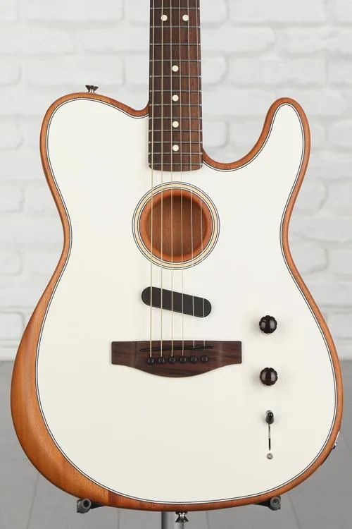 Fender Acoustasonic Player Telecaster Acoustic-electric Guitar - Arctic White with Rosewood Fingerboard