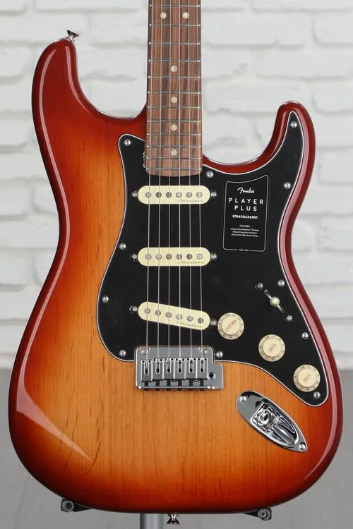 Fender Player Plus Stratocaster Electric Guitar - Sienna Sunburst with Pau Ferro Fingerboard