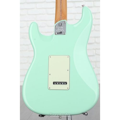  Fender American Ultra Stratocaster Electric Guitar - Surf Green with Roasted Maple Fingerboard, Sweetwater Exclusive in the USA