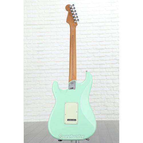  Fender American Ultra Stratocaster Electric Guitar - Surf Green with Roasted Maple Fingerboard, Sweetwater Exclusive in the USA