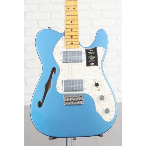  Fender American Vintage II 1972 Telecaster Thinline Electric Guitar - Lake Placid Blue