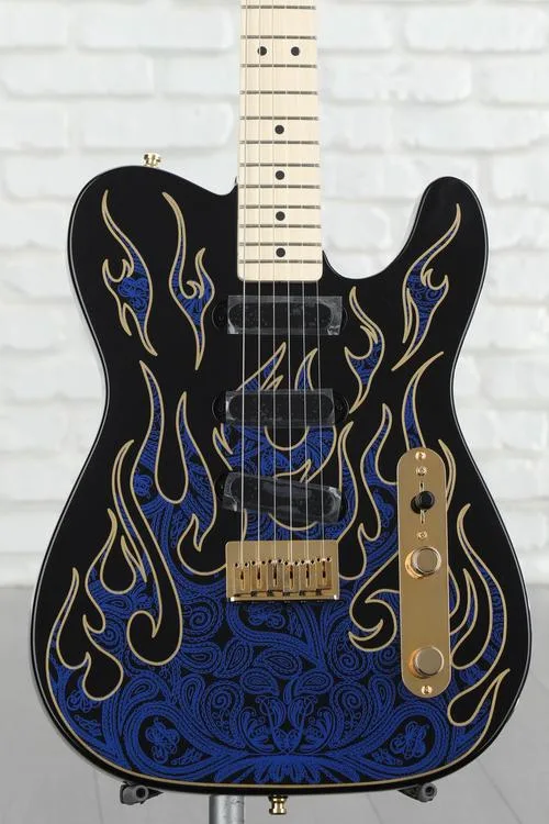 Fender James Burton Telecaster - Blue Paisley Flames