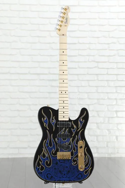  Fender James Burton Telecaster - Blue Paisley Flames