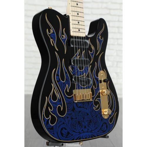  Fender James Burton Telecaster - Blue Paisley Flames