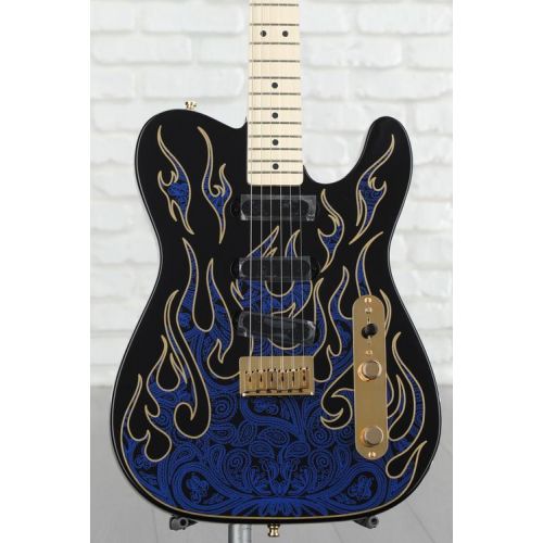  Fender James Burton Telecaster - Blue Paisley Flames