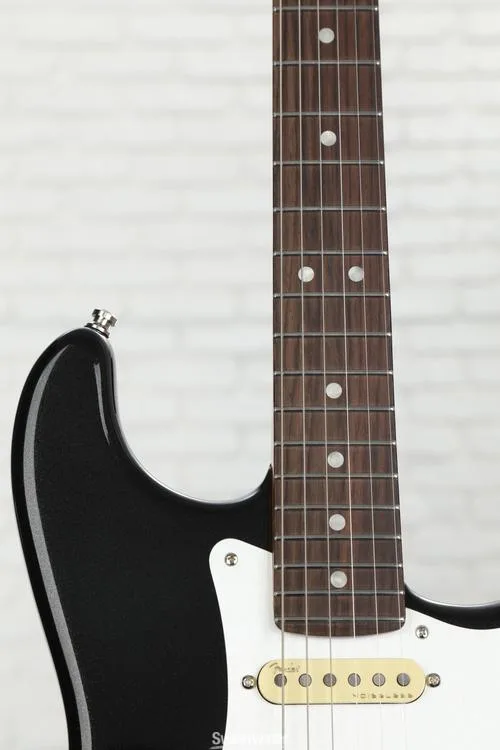  Fender American Ultra Luxe Stratocaster Floyd Rose HSS - Mystic Black with Rosewood Fingerboard
