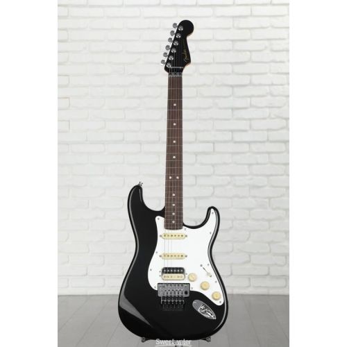  Fender American Ultra Luxe Stratocaster Floyd Rose HSS - Mystic Black with Rosewood Fingerboard