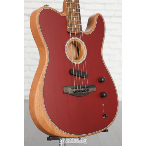  Fender American Acoustasonic Telecaster - Crimson Red