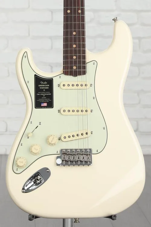 Fender American Vintage II 1961 Stratocaster Left-handed Electric Guitar - Olympic White
