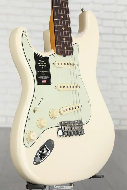  Fender American Vintage II 1961 Stratocaster Left-handed Electric Guitar - Olympic White