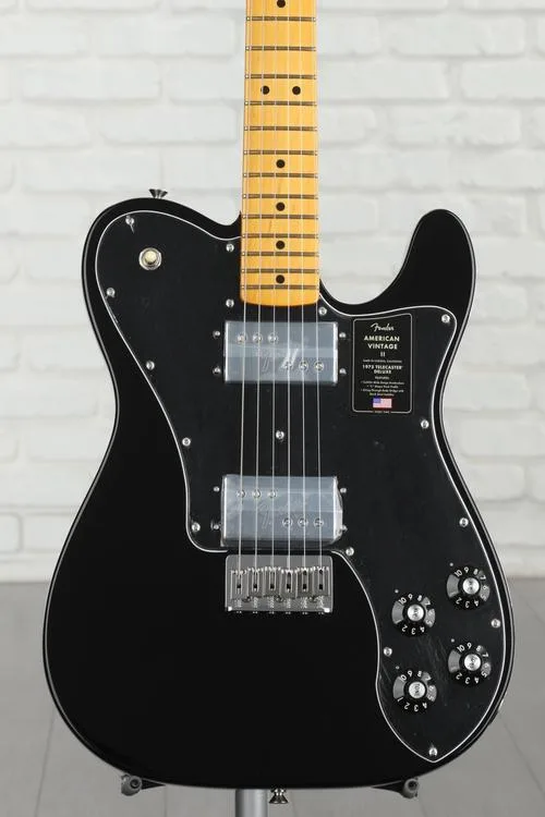 Fender American Vintage II 1975 Telecaster Deluxe Electric Guitar - Black