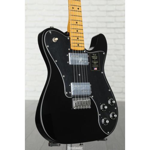  Fender American Vintage II 1975 Telecaster Deluxe Electric Guitar - Black