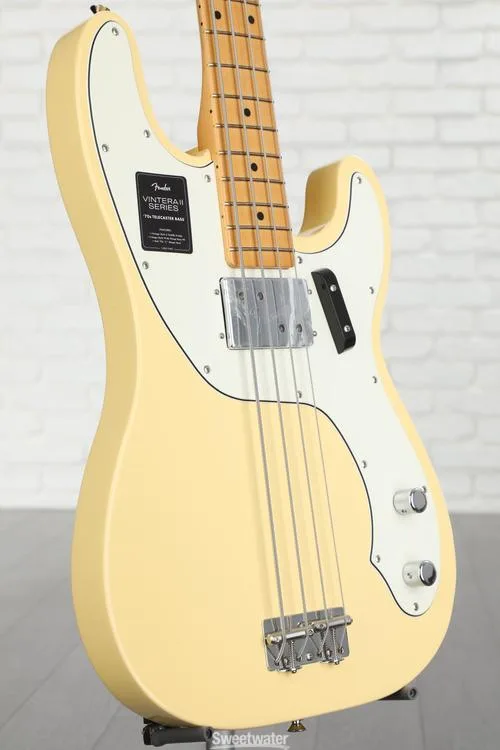  Fender Vintera II '70s Telecaster Bass - Vintage White Demo