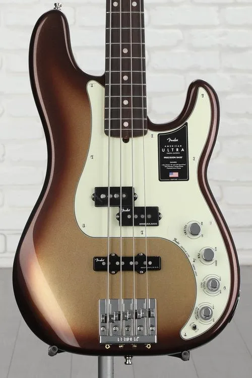 Fender American Ultra Precision Bass - Mocha Burst with Rosewood Fingerboard Demo