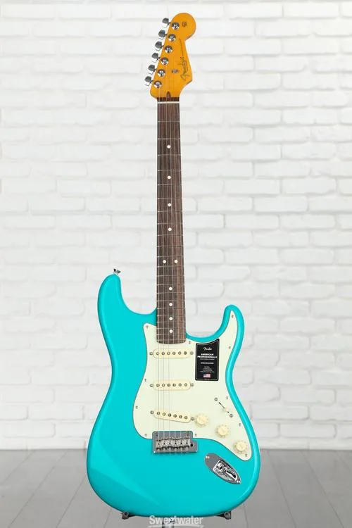  Fender American Professional II Stratocaster - Miami Blue with Rosewood Fingerboard