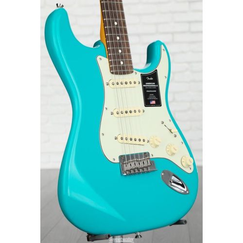  Fender American Professional II Stratocaster - Miami Blue with Rosewood Fingerboard