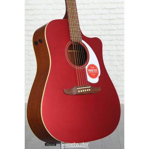  Fender Redondo Player Acoustic-electric Guitar - Candy Apple Red