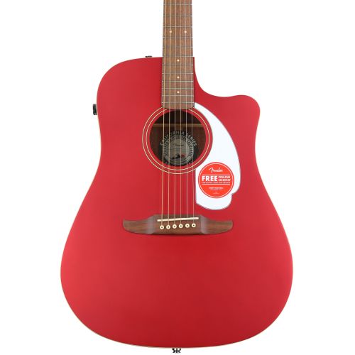  Fender Redondo Player Acoustic-electric Guitar - Candy Apple Red