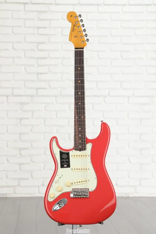  Fender American Vintage II 1961 Stratocaster Left-handed Electric Guitar - Fiesta Red