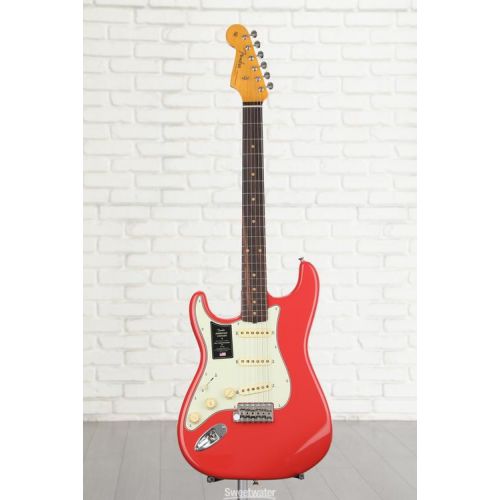  Fender American Vintage II 1961 Stratocaster Left-handed Electric Guitar - Fiesta Red