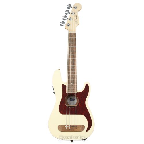  Fender Fullerton Precision Bass Uke - Olympic White