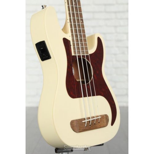  Fender Fullerton Precision Bass Uke - Olympic White