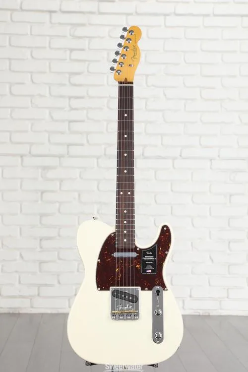  Fender American Professional II Telecaster - Olympic White with Rosewood Fingerboard