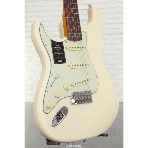  Fender American Vintage II 1961 Stratocaster Left-handed Electric Guitar - Olympic White Demo