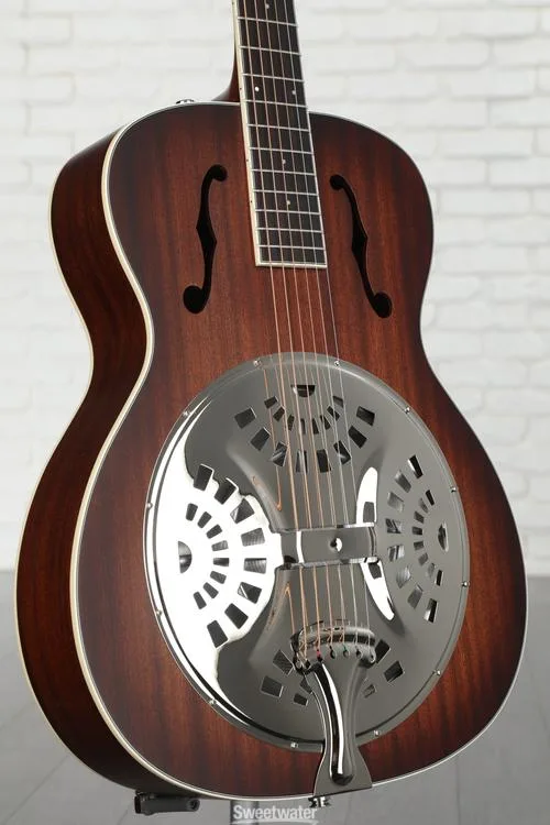 Fender PR-180E Resonator Guitar - Aged Cognac Burst