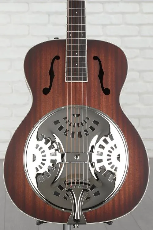  Fender PR-180E Resonator Guitar - Aged Cognac Burst