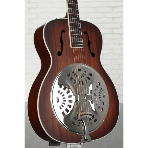  Fender PR-180E Resonator Guitar - Aged Cognac Burst