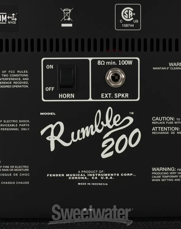  Fender Rumble 200 1x15