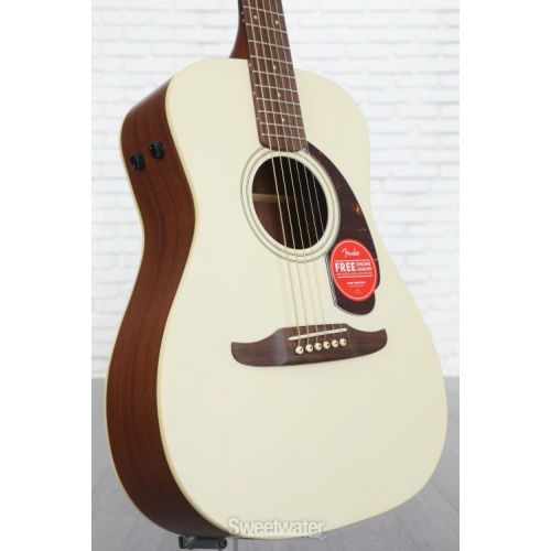  Fender Malibu Player Acoustic-electric Guitar - Olympic White