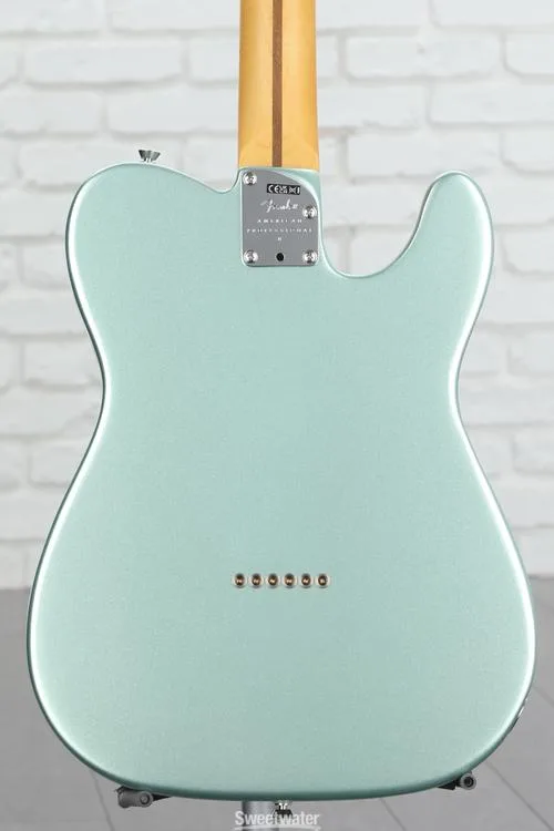  Fender American Professional II Telecaster Left-handed - Mystic Surf Green with Maple Fingerboard