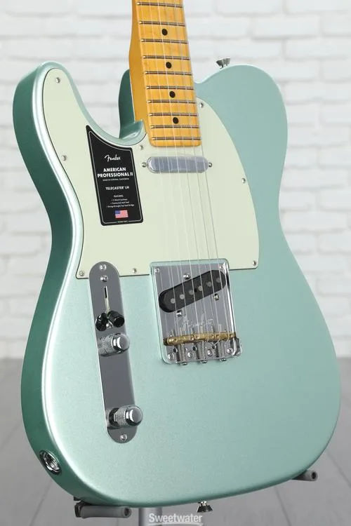  Fender American Professional II Telecaster Left-handed - Mystic Surf Green with Maple Fingerboard