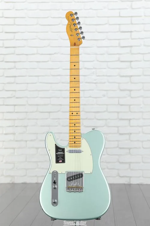  Fender American Professional II Telecaster Left-handed - Mystic Surf Green with Maple Fingerboard