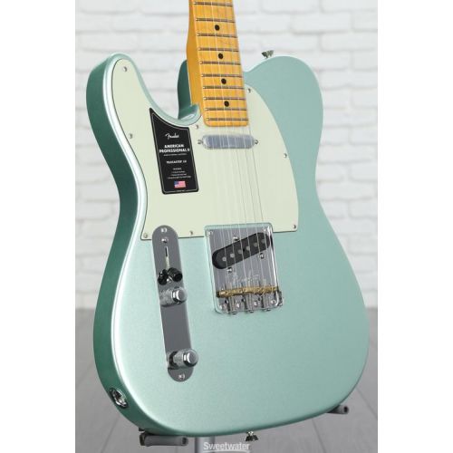  Fender American Professional II Telecaster Left-handed - Mystic Surf Green with Maple Fingerboard