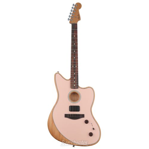  Fender Acoustasonic Player Jazzmaster Acoustic-electric Guitar - Shell Pink