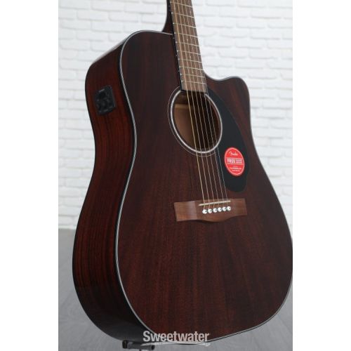  Fender CD-60SCE All Mahogany Acoustic Guitar - Natural