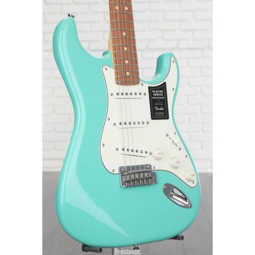  Fender Player Stratocaster Electric Guitar - Sea Foam Green with Pau Ferro Fingerboard