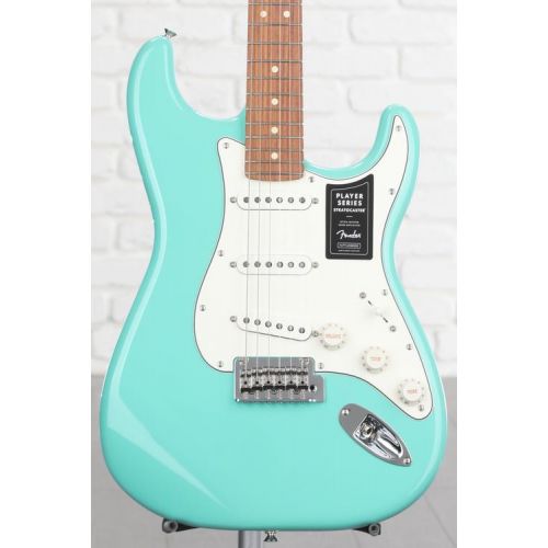  Fender Player Stratocaster Electric Guitar - Sea Foam Green with Pau Ferro Fingerboard