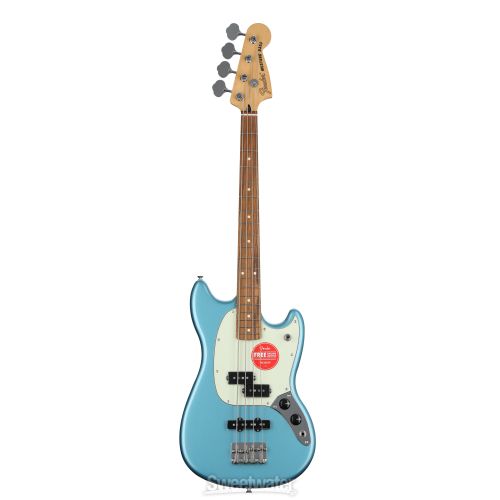  Fender Special Edition Mustang PJ Bass - Tidepool with Pau Ferro Fingerboard - Sweetwater Exclusive in the USA