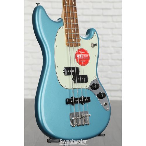  Fender Special Edition Mustang PJ Bass - Tidepool with Pau Ferro Fingerboard - Sweetwater Exclusive in the USA