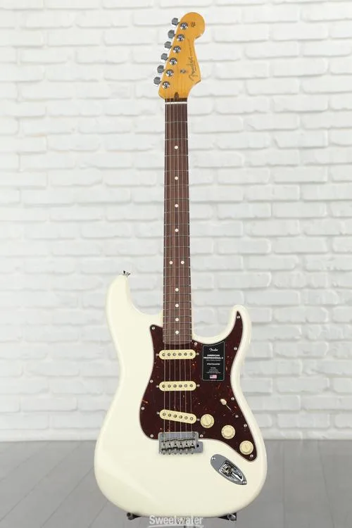  Fender American Professional II Stratocaster - Olympic White with Rosewood Fingerboard