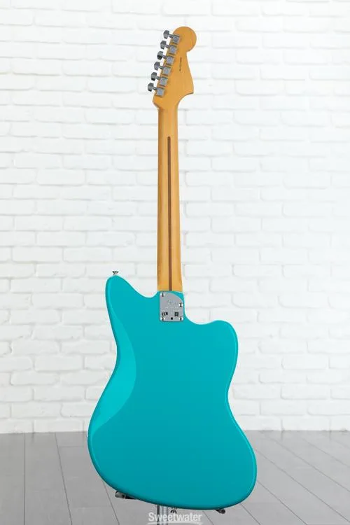  Fender American Professional II Jazzmaster Left-handed - Miami Blue with Maple Fingerboard