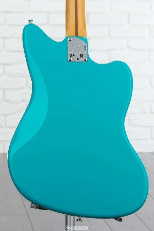  Fender American Professional II Jazzmaster Left-handed - Miami Blue with Maple Fingerboard